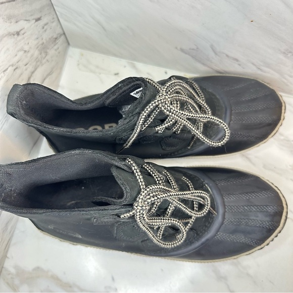 SOREL Out 'N About Plus Boot - Black Leather - Size 7.5 - Picture 7 of 13